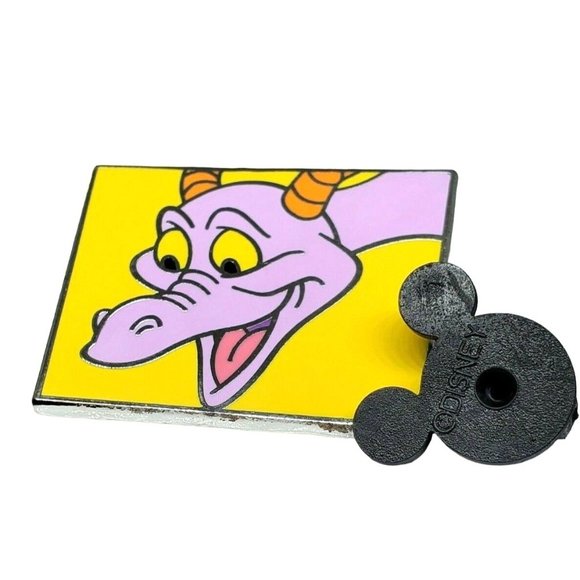 Pink Dragon Authentic Official 2014 Disney Collectible Yellow Trading Pin - Picture 1 of 9